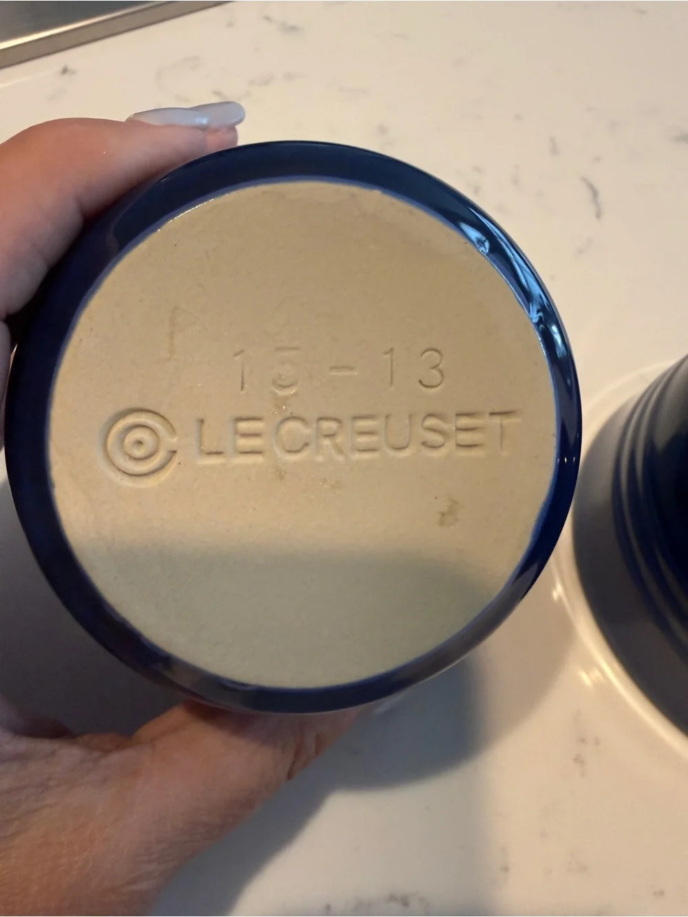 Le Creuset Blue Stoneware Ramekins Set of 2 4” Mini Bowls
